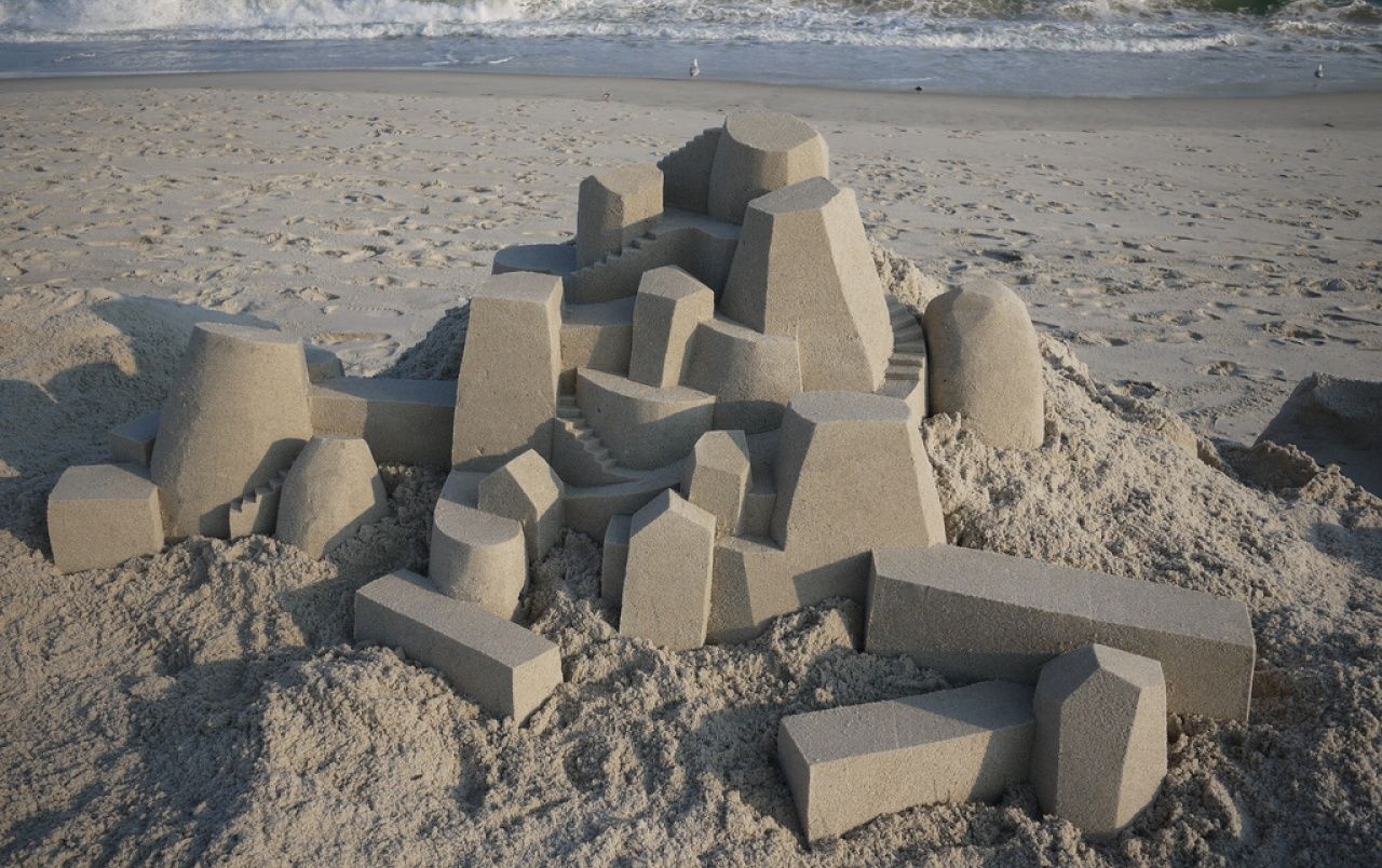 Geometric Sand Castle Three wallpaper. Geometric Sand Castle Three