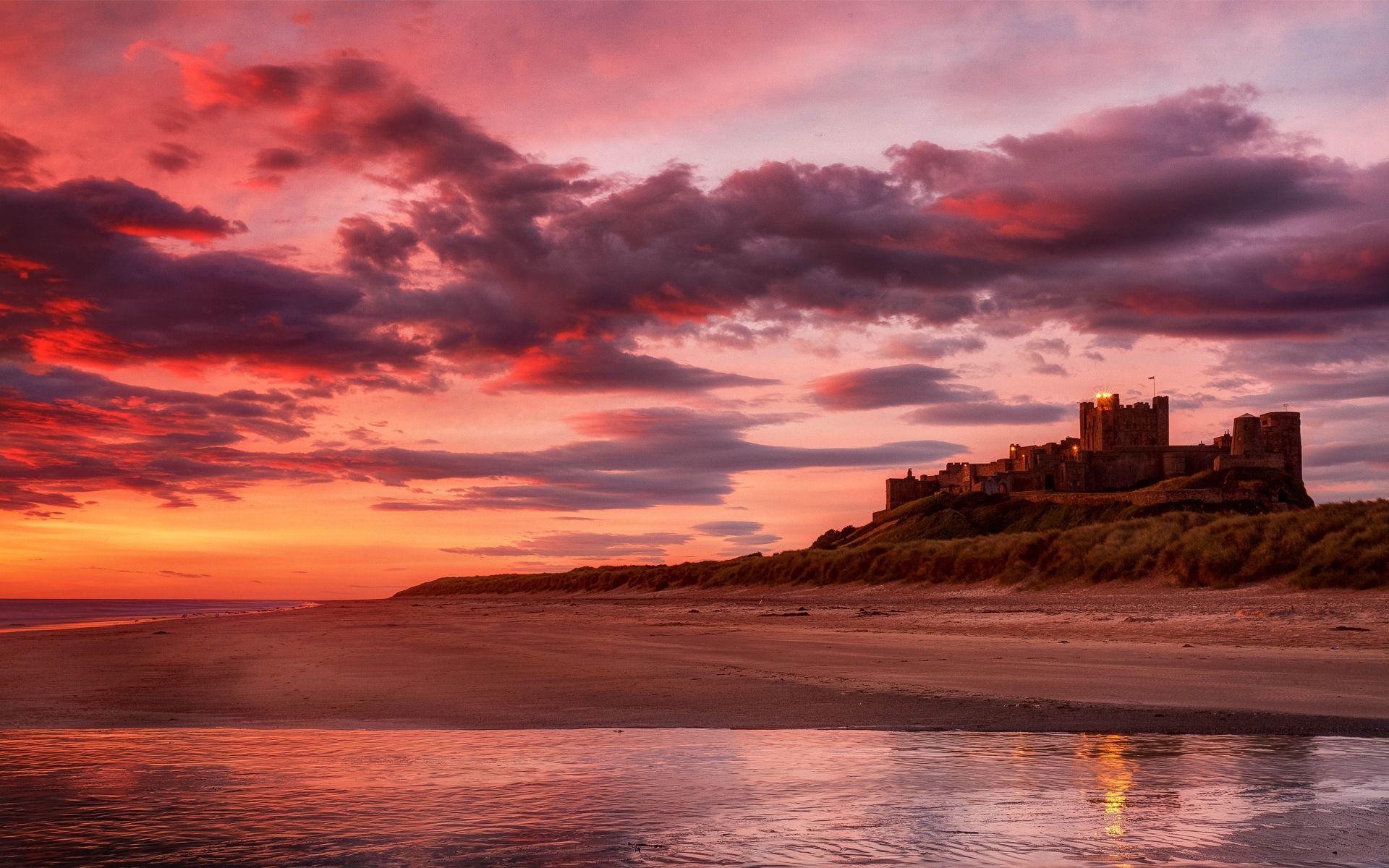 beach, Sun, Sea, Sand, Castle, Sunset Wallpaper HD / Desktop and Mobile Background