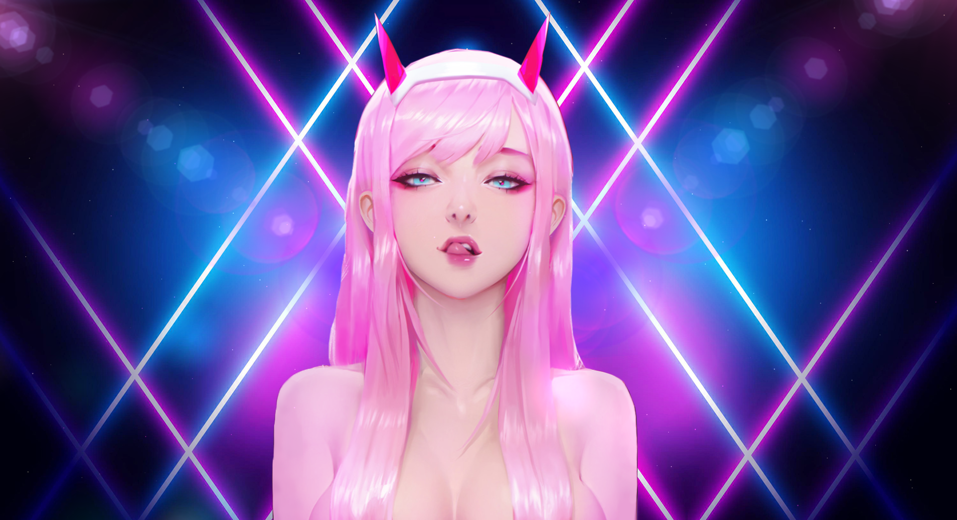 Zero Two Neon Darling in the Franxx live wallpaper [DOWNLOAD FREE]
