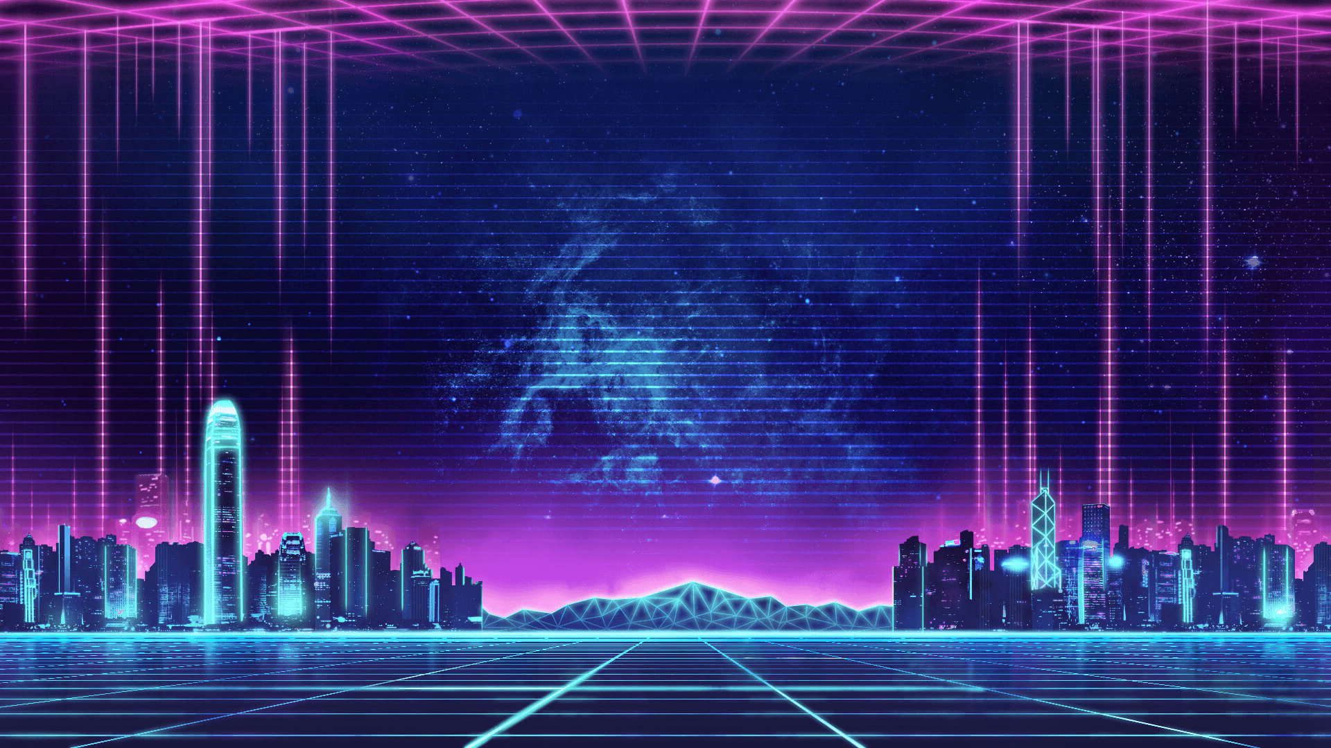 80s Neon City Wallpaper, HD 80s Neon City Background on WallpaperBat