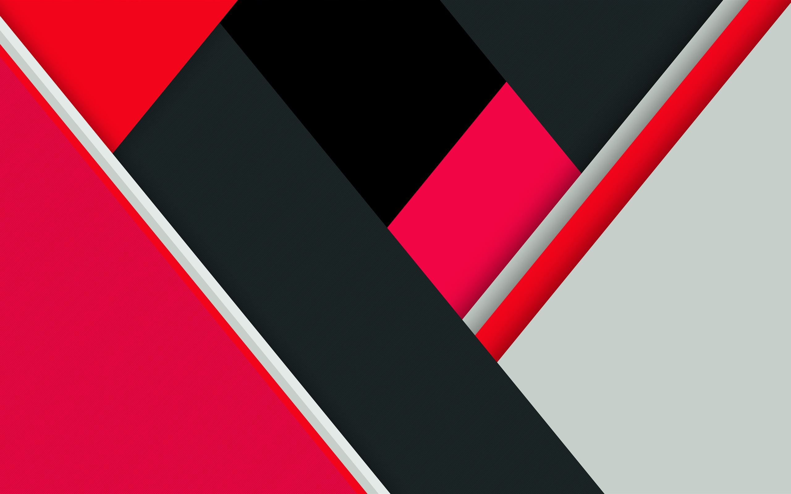 red black minimal abstract 8k iMac Wallpaper Download