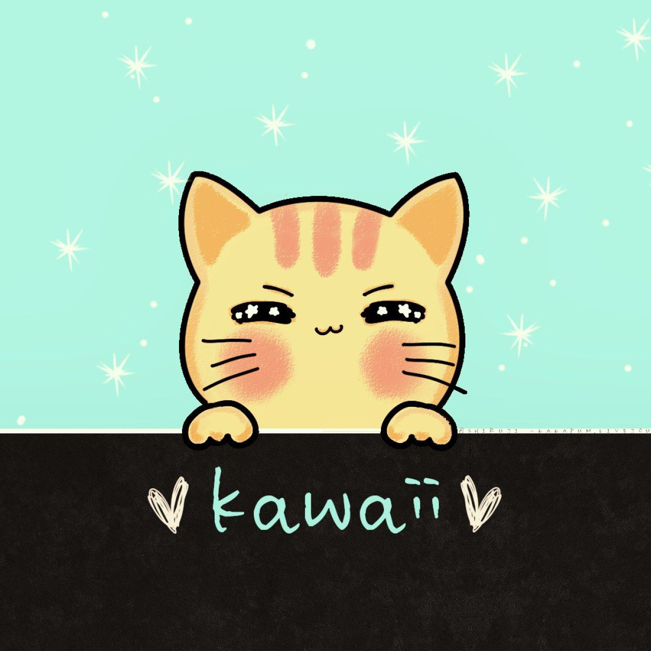 Kawaii cat wallpaper • Wallpaper For You HD Wallpaper For Desktop & Mobile