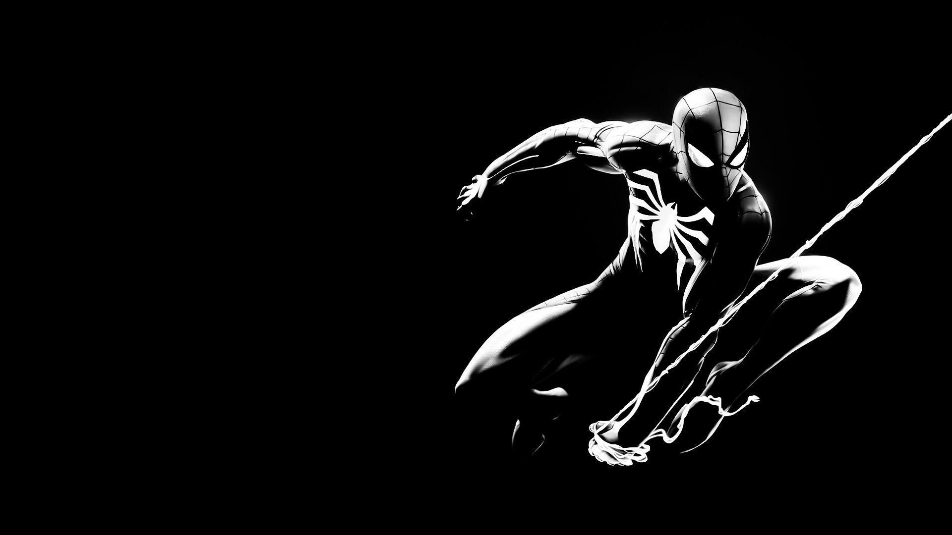 Spider Man Black And White Wallpaper