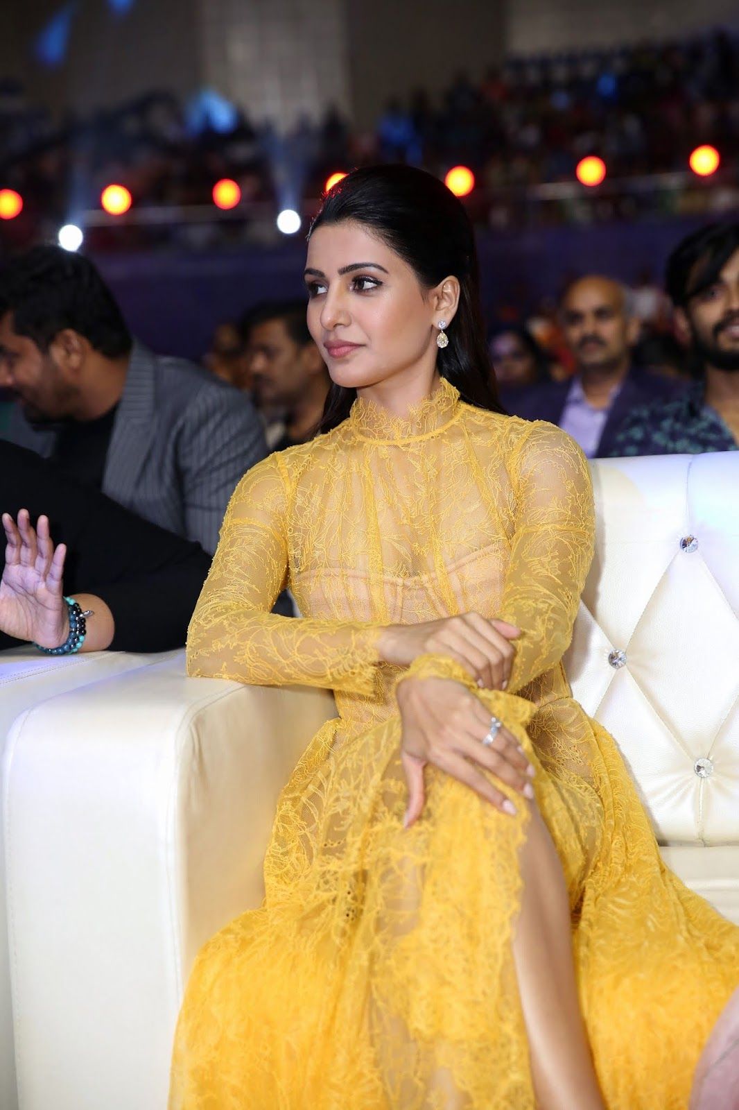 Samantha Hot Transparent Dress at Zee Cine Awards