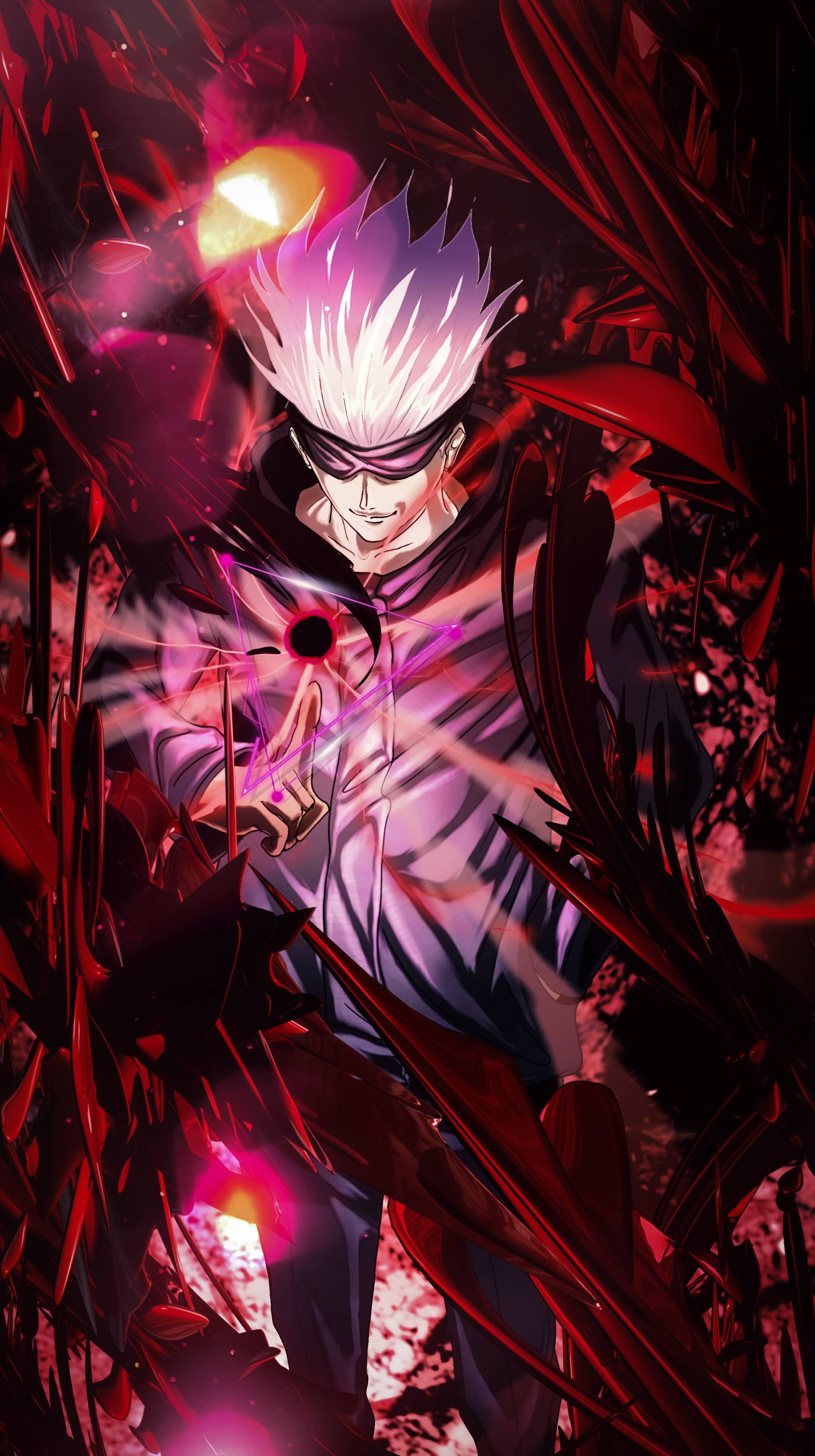 Anime Jujutsu Kaisen, Satoru Gojo, 828x1792 Phone HD Wallpaper