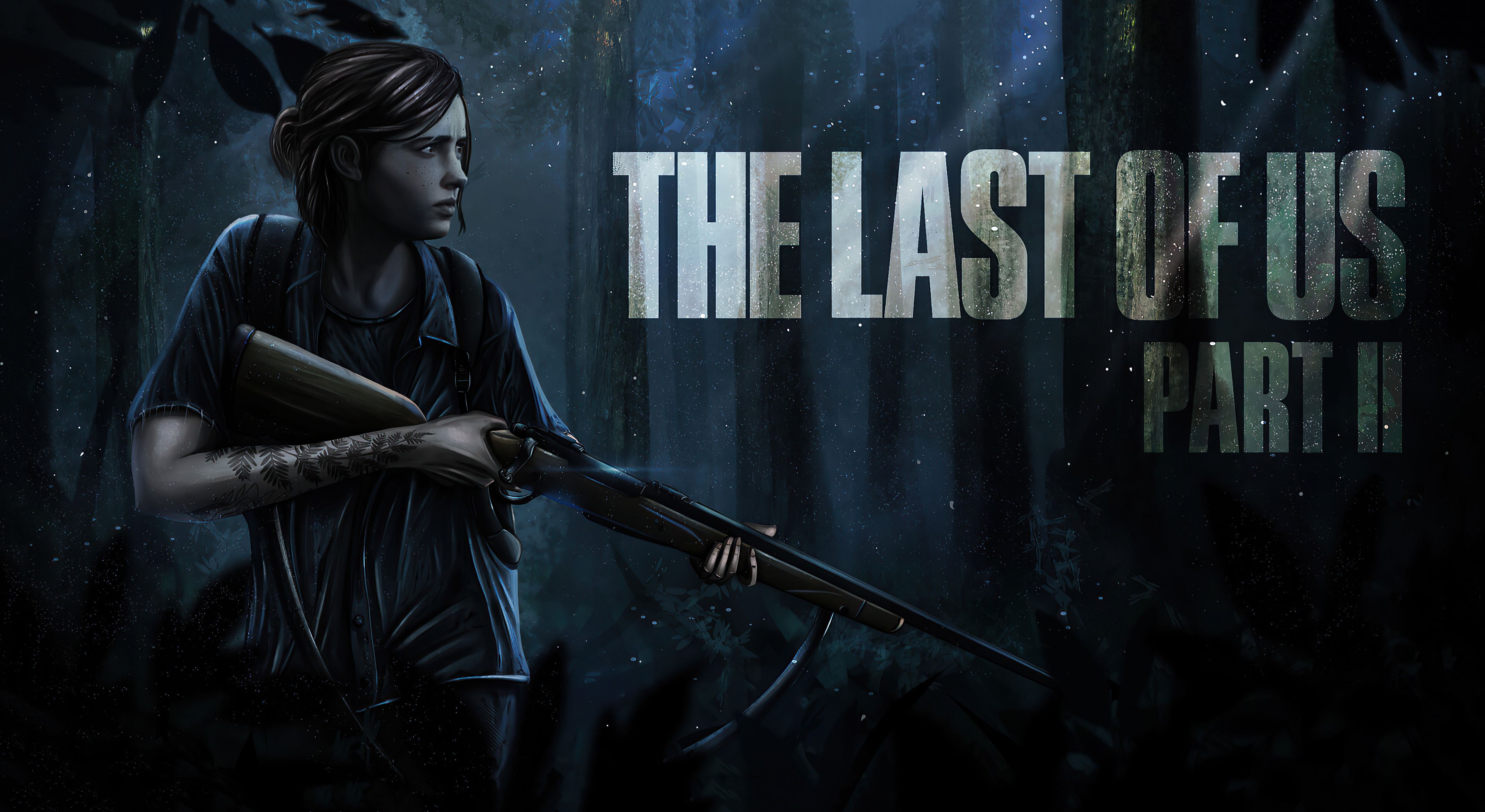 The Last Of Us Part II 4k Cartoon Art Wallpaper, HD Games 4K