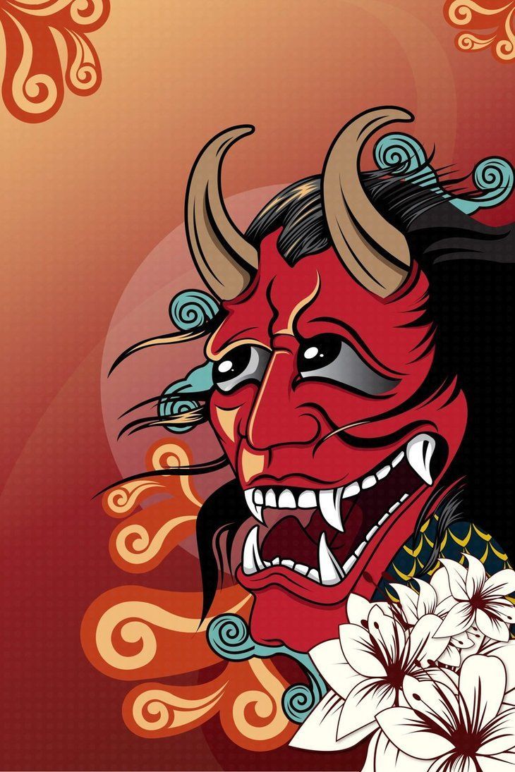 Japanese Demon Wallpaper iPhone