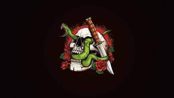 Skull And Snakes, HD Artist, 4k Wallpaper, Image, Background, Photo and Picture