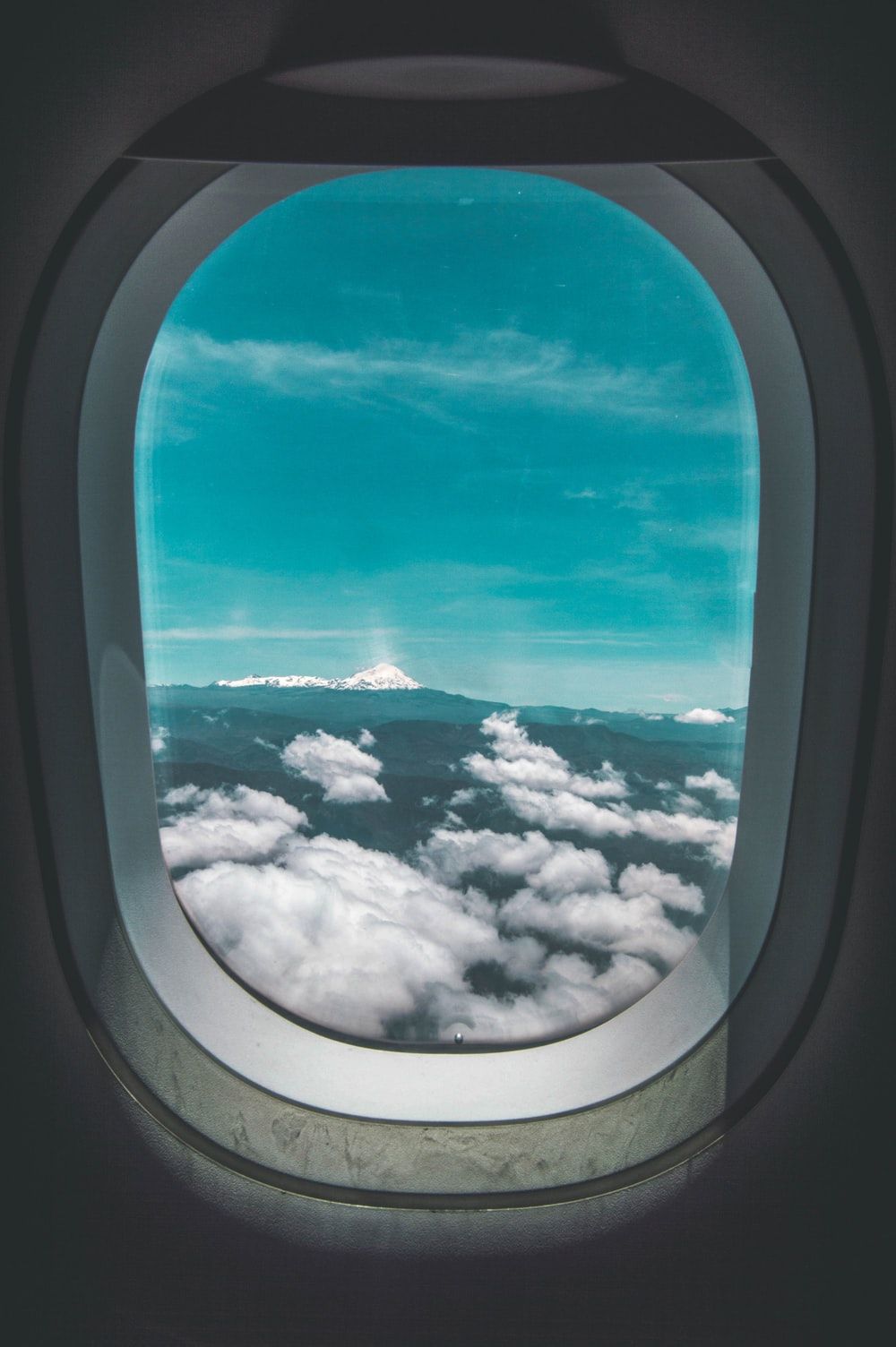 Plane Window View Picture. Download Free Image