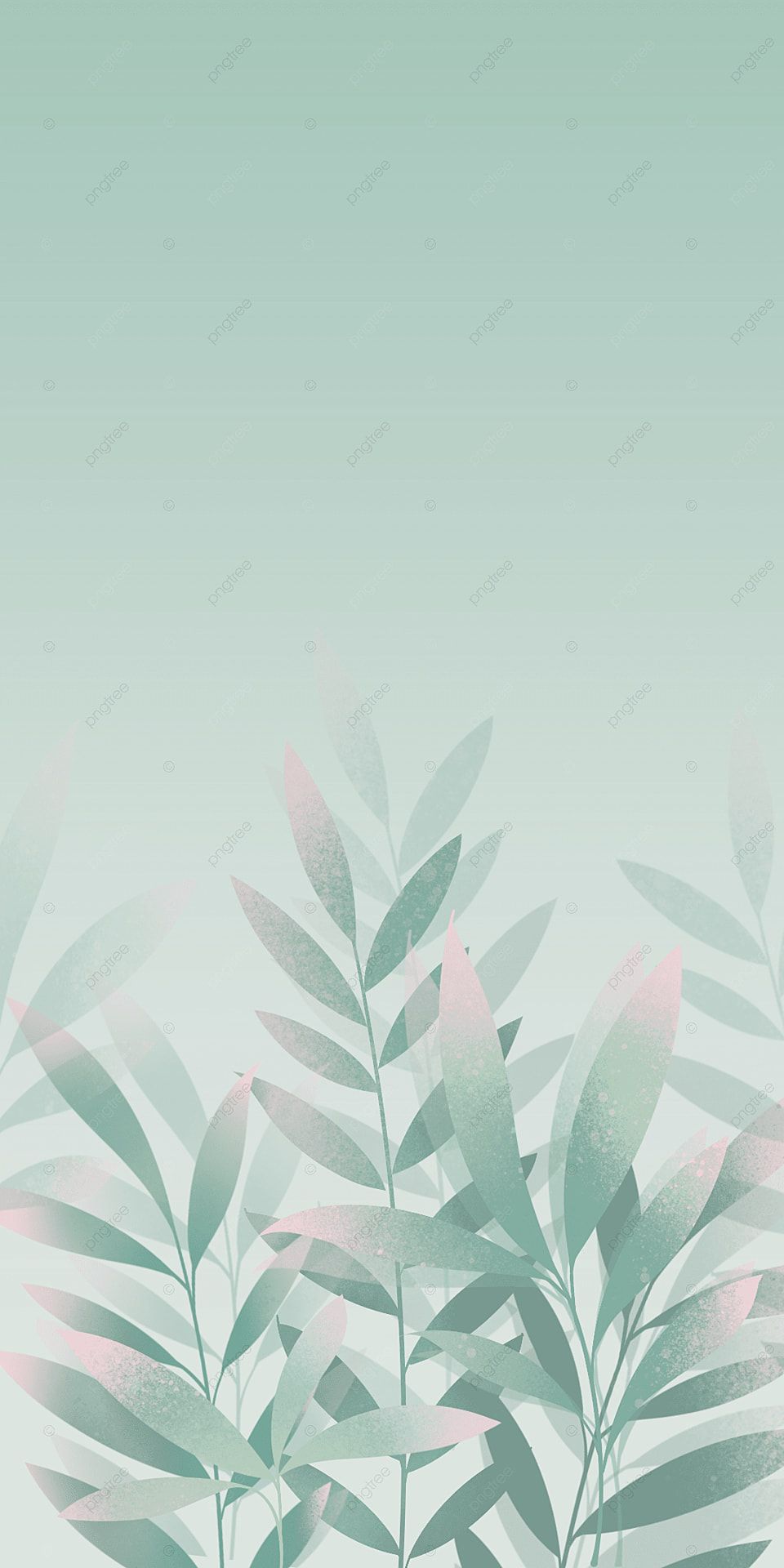 Summer Green Leaf Mobile Phone Wallpaper, Summer, Leaf, Green Background Image for Free Download