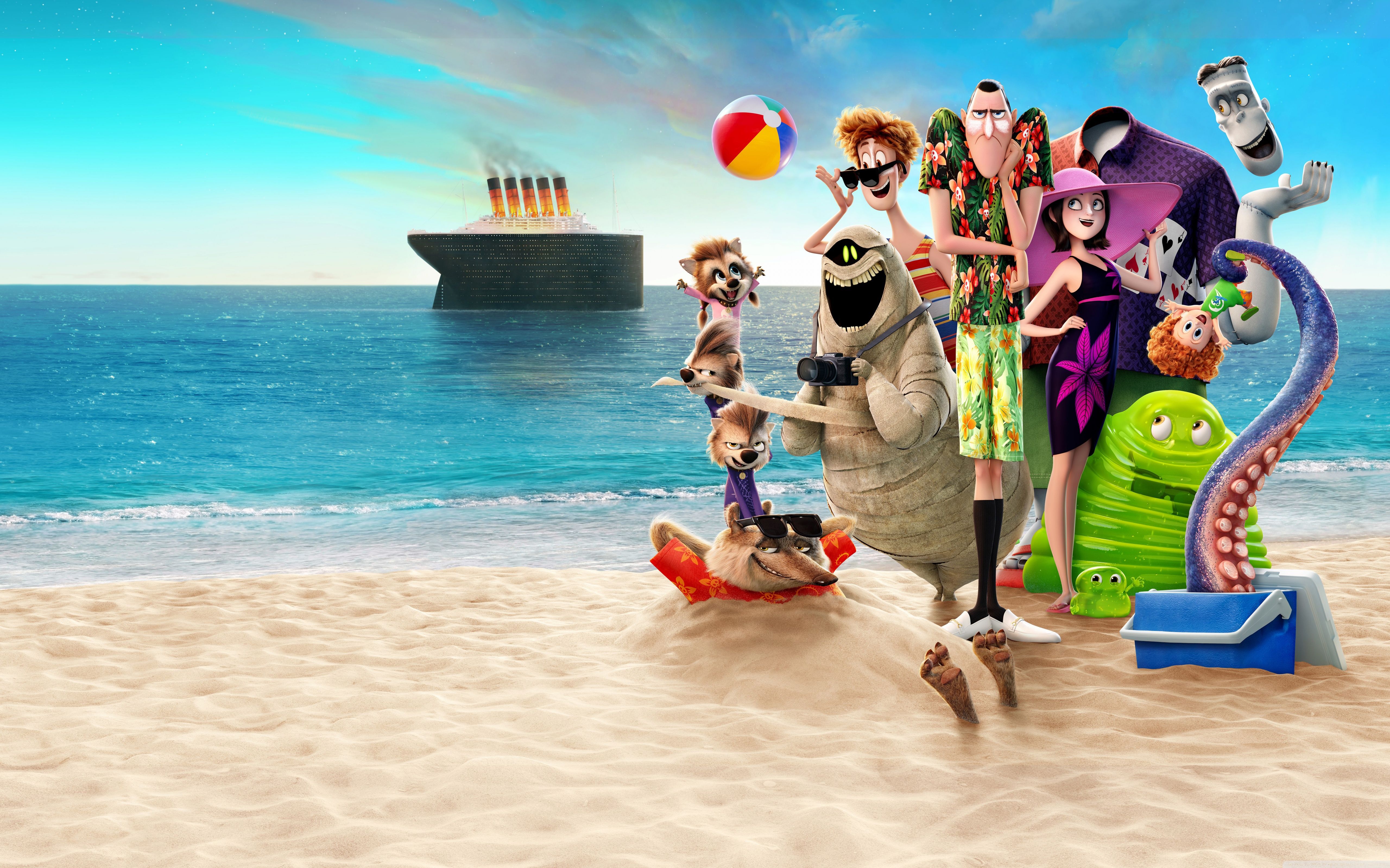 Hotel Transylvania 3 Summer Vacation 2018 Ultra HD Desktop Background Wallpaper for 4K UHD TV, Widescreen & UltraWide Desktop & Laptop, Multi Display, Dual Monitor, Tablet