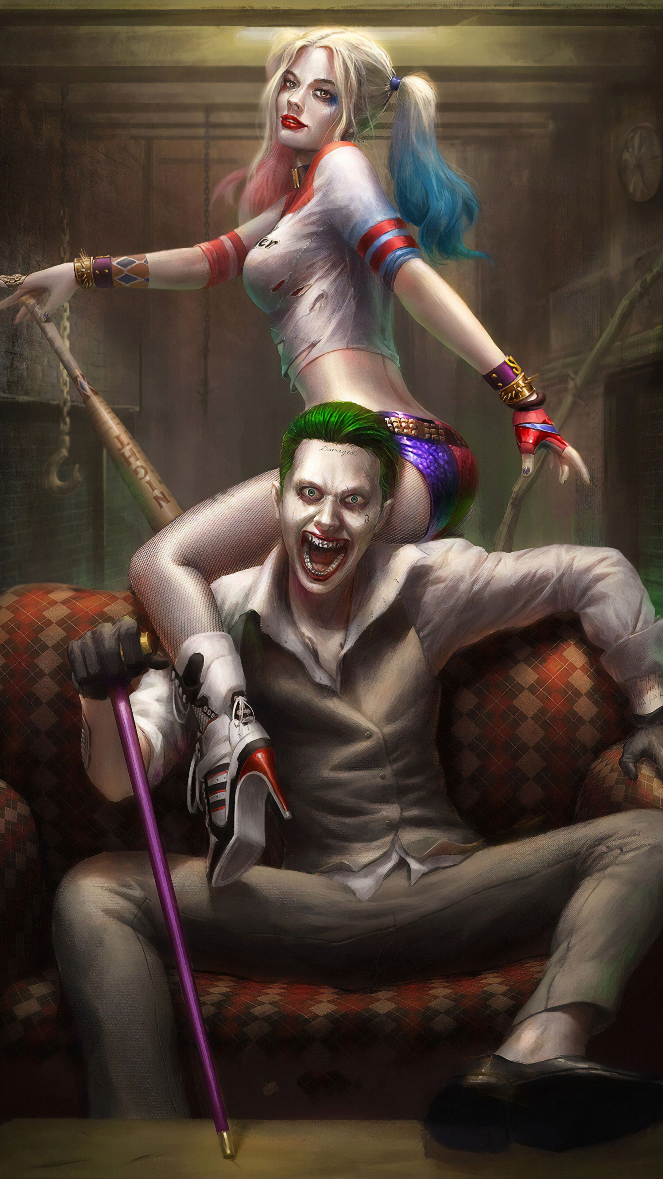 Harley Quinn, Joker, 4K phone HD Wallpaper, Image, Background, Photo and Picture HD Wallpaper