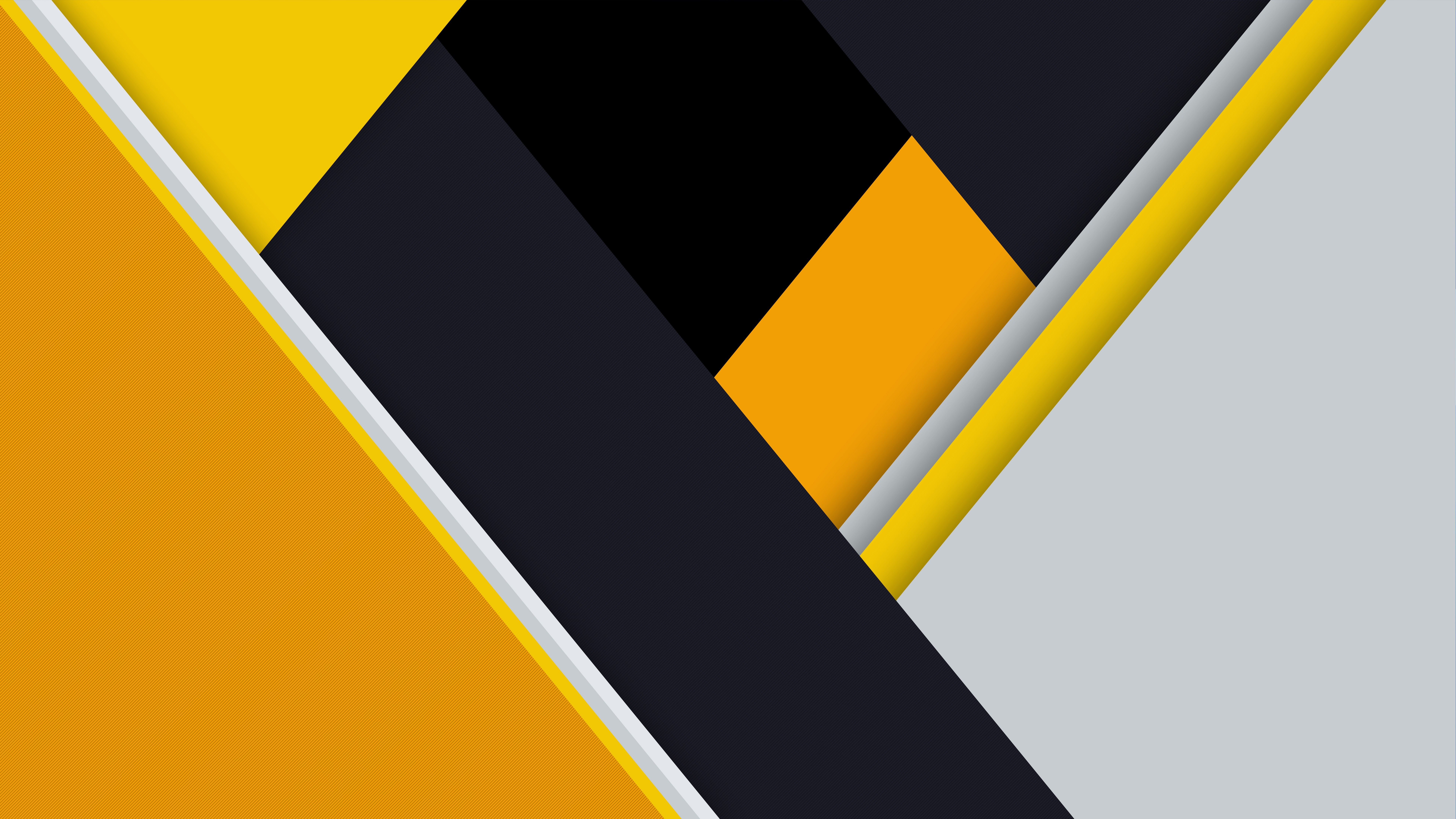 Yellow Material Design Abstract 4K 8K HD Abstract Wallpaper