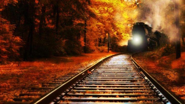 train, Railroad, Tracks, Locomotive, Engine, Tractor, Railway Wallpaper HD / Desktop and Mobile Background