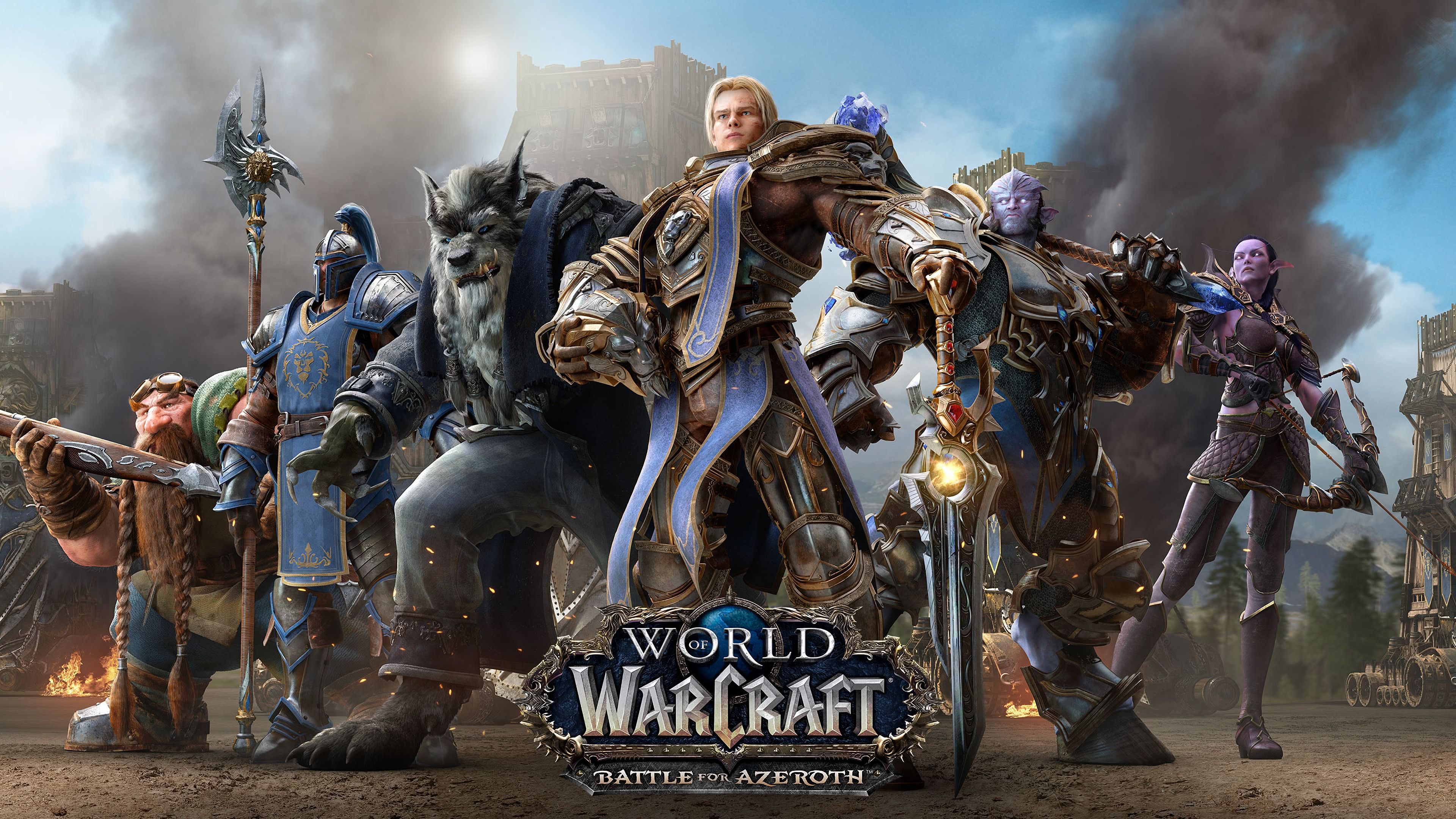 World Of Warcraft Battle For Azeroth Alliance UHD 4K Wallpaper