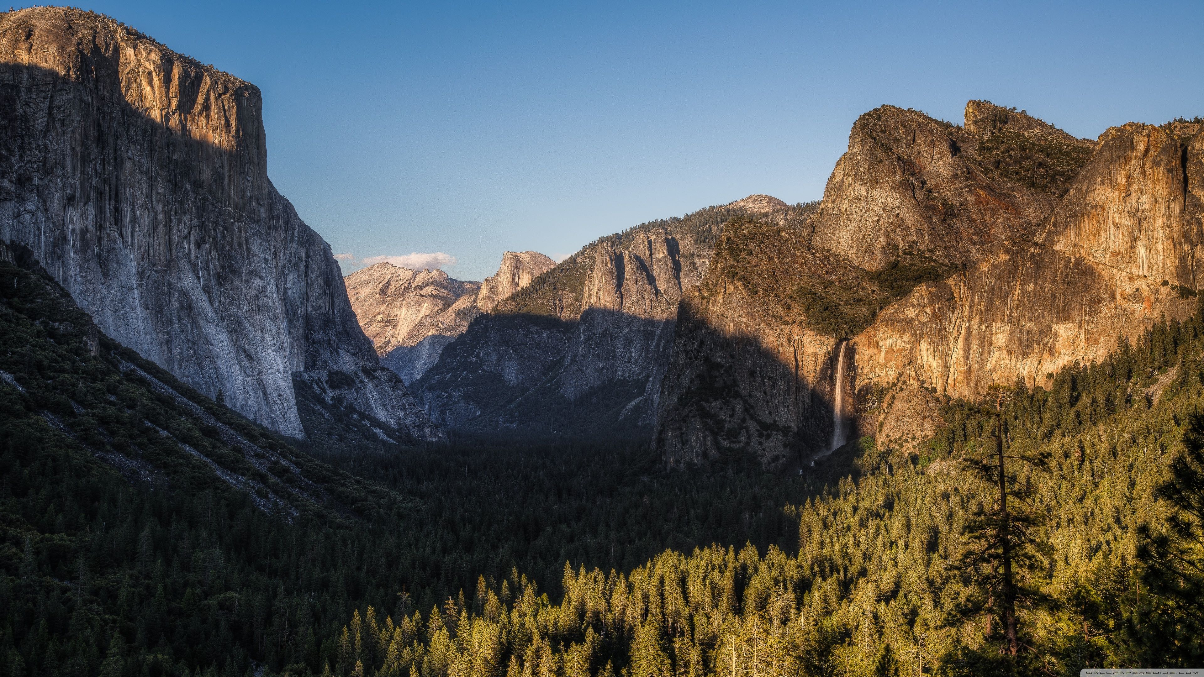 El Capitan, Half Dome, and Bridalveil Fall, from Tunnel View Ultra HD Desktop Background Wallpaper for 4K UHD TV, Widescreen & UltraWide Desktop & Laptop, Multi Display, Dual Monitor, Tablet