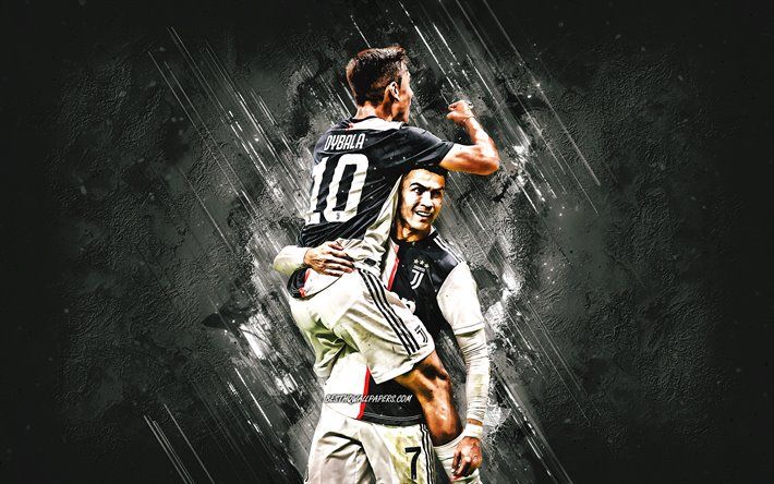 Download wallpaper Paulo Dybala, Cristiano Ronaldo, Juventus FC, football players, football stars, Serie A, Italy, football, CR Dybala for desktop free. Picture for desktop free