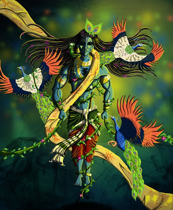 Lord Krishna Paintings Wallpaper