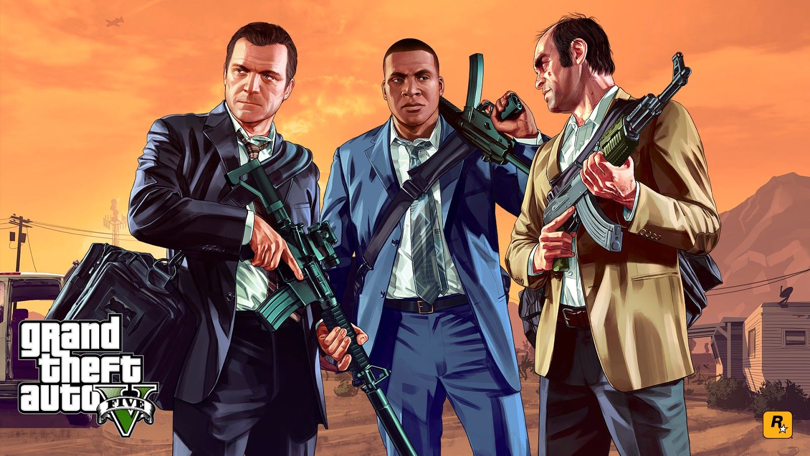 Grand Theft Auto V Wallpaper Full HD Gta V Artwork HD Wallpaper