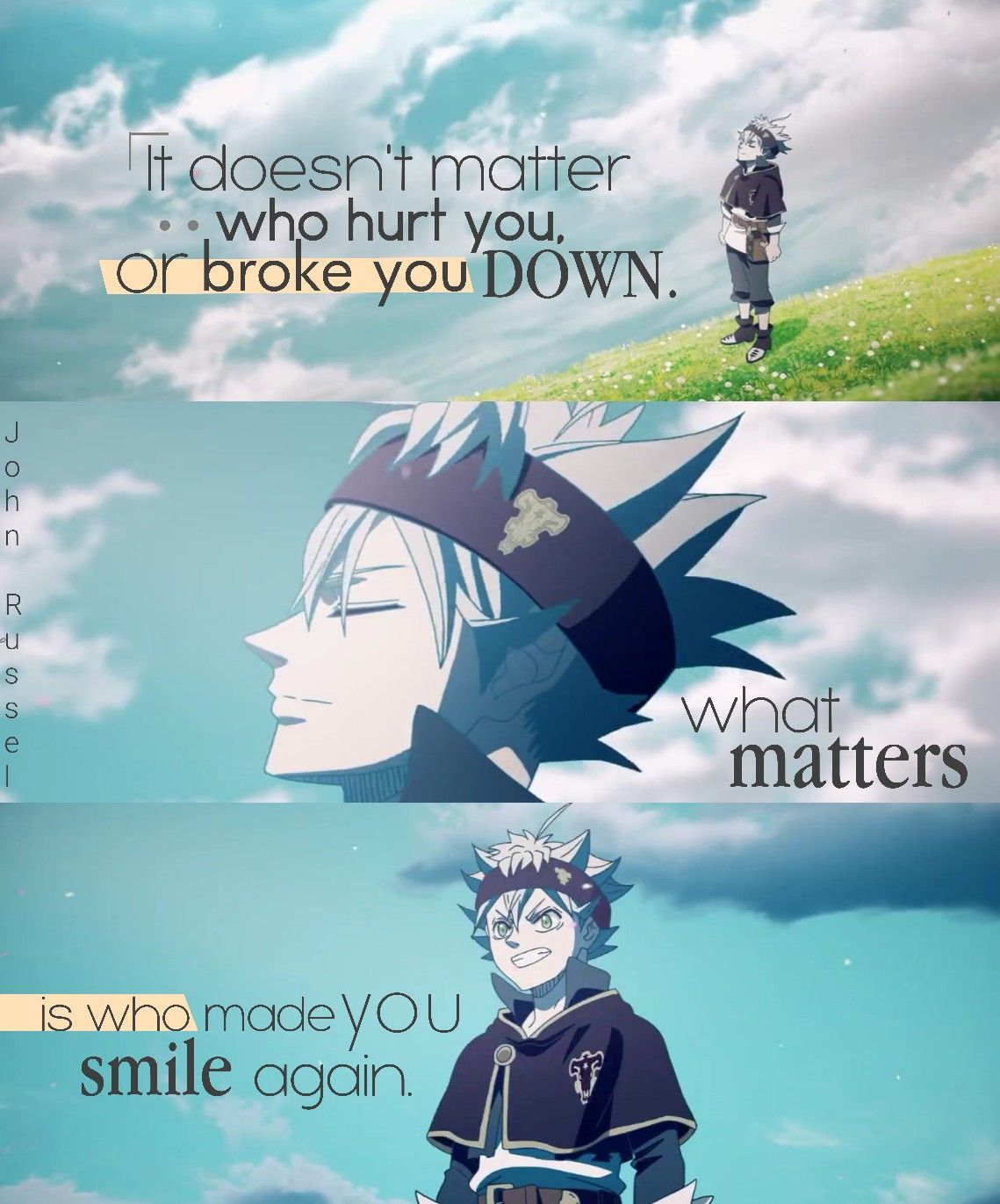 Black clover. Anime quotes inspirational, Anime quotes, Anime motivational quotes