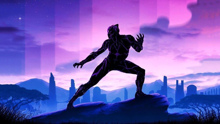 Black Panther Marvel Superhero 4K Wallpaper .2058