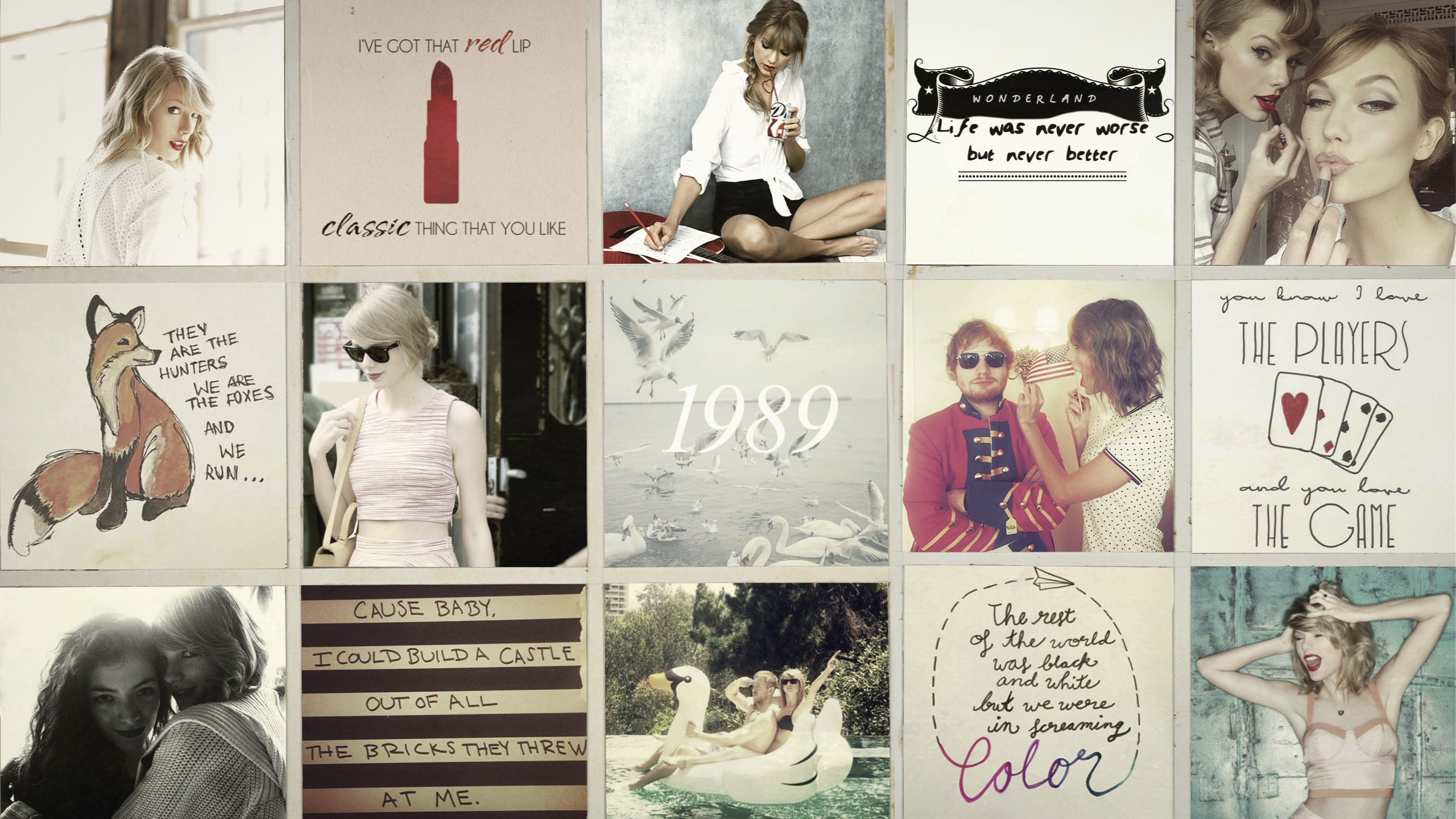 Taylor Swift Collage Wallpaper Free Taylor Swift Collage Background