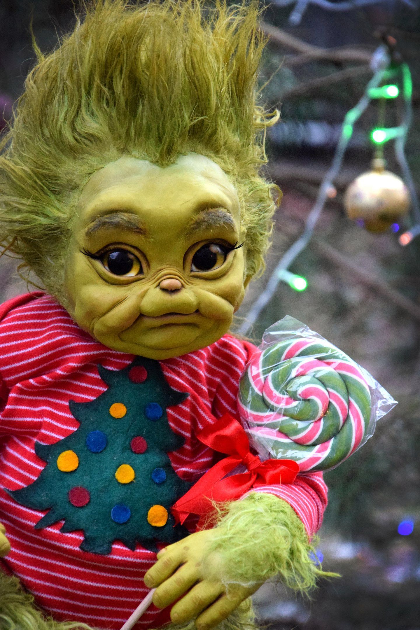 Baby Christmas Stealer. Etsy. Baby grinch, Cute christmas wallpaper, Scary baby dolls