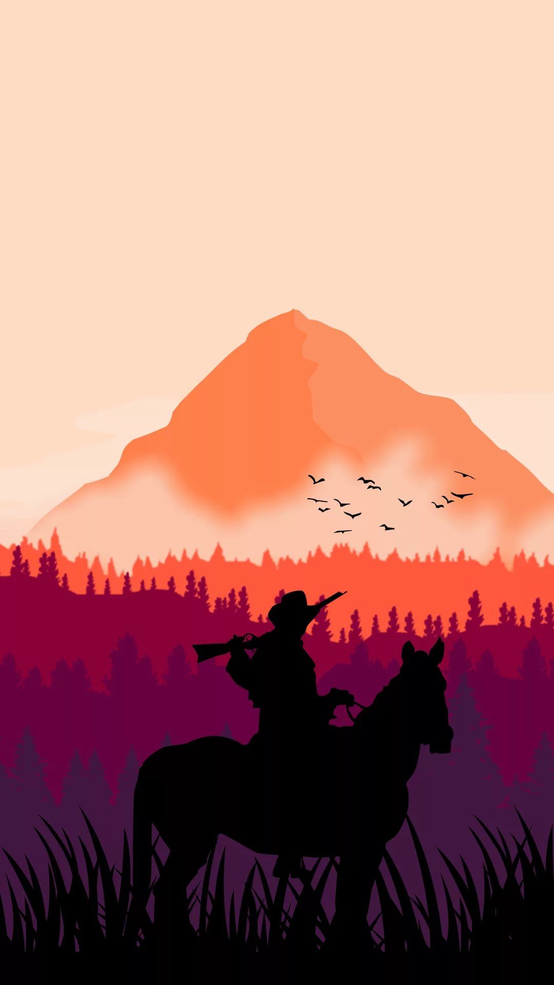Western Cowboys iPhone Wallpaper