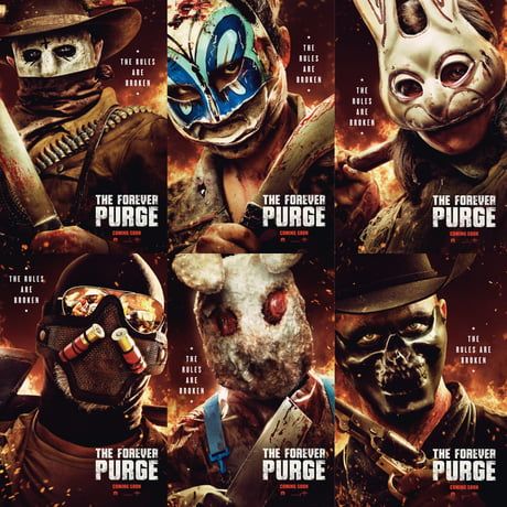 Official character posters for 'The Forever Purge'