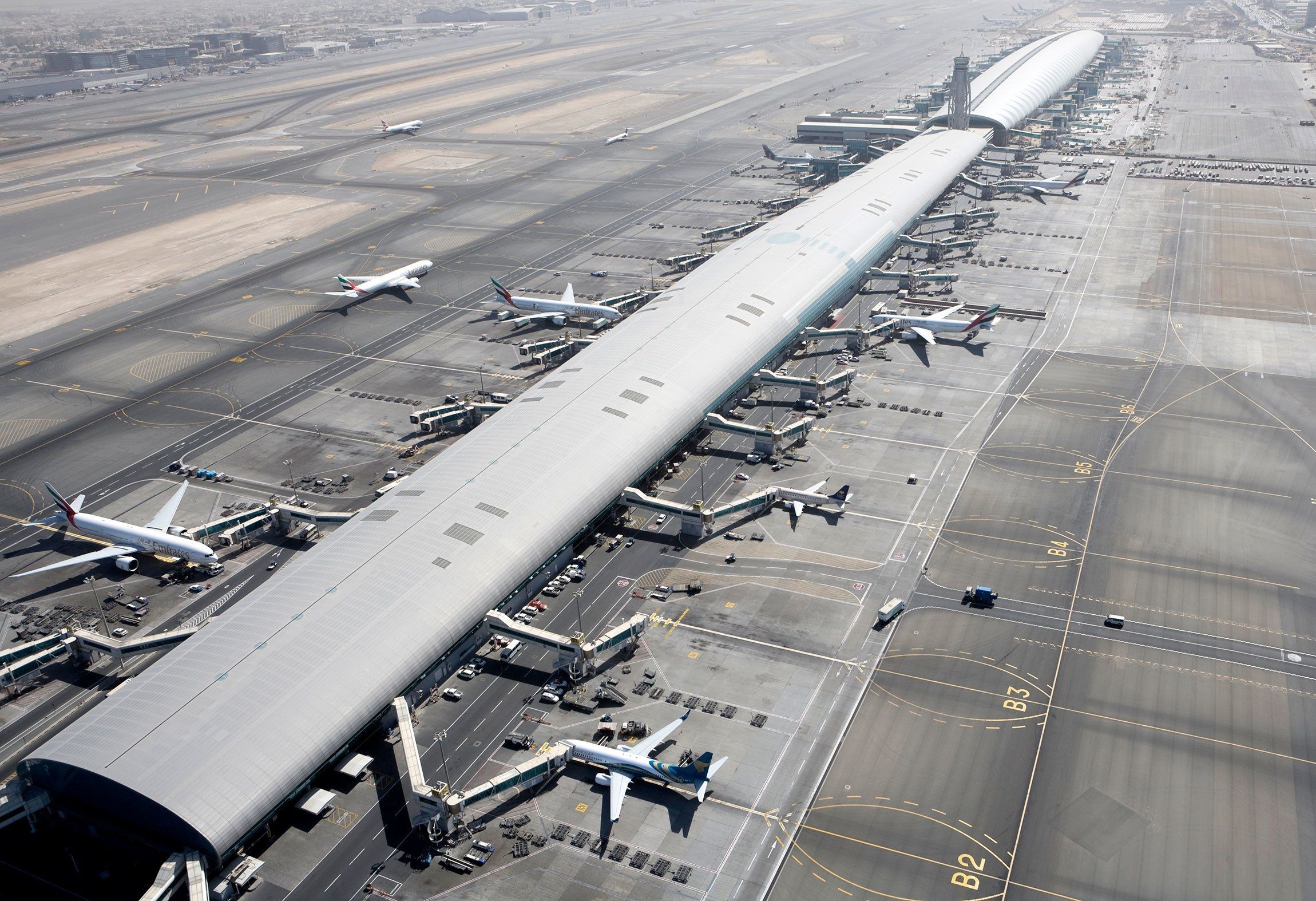 Amazing Aerial Views of Airports. Dubai international airport, Aerial view, Dubai airport