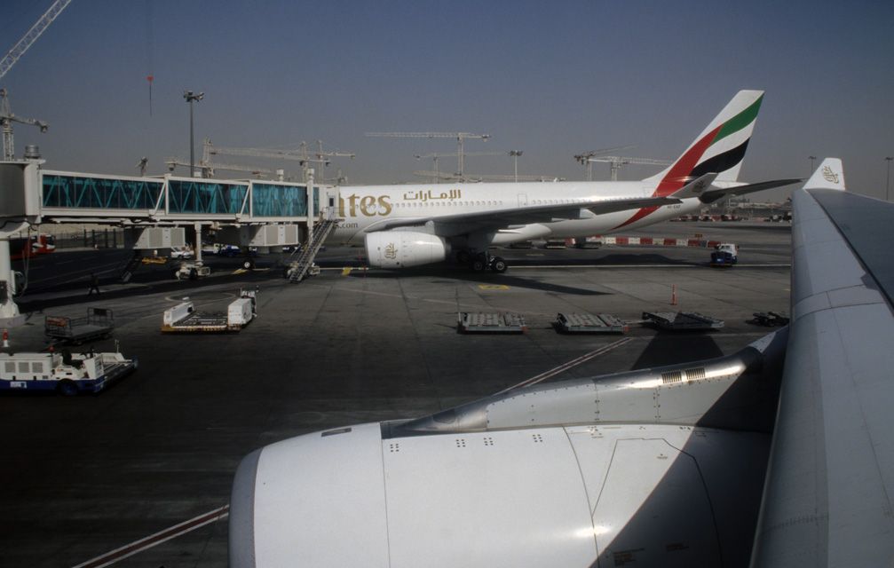 Dubai International Airport, United Arab Emirates / DXB Dubai International Airport Airlines Airbus A330 at the gate 5340x3400 photo gallery quality picture of DXB Dubai International Airport