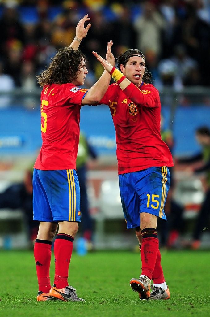 Carles Puyol, Sergio Ramos Puyol and Sergio Ramos Photo