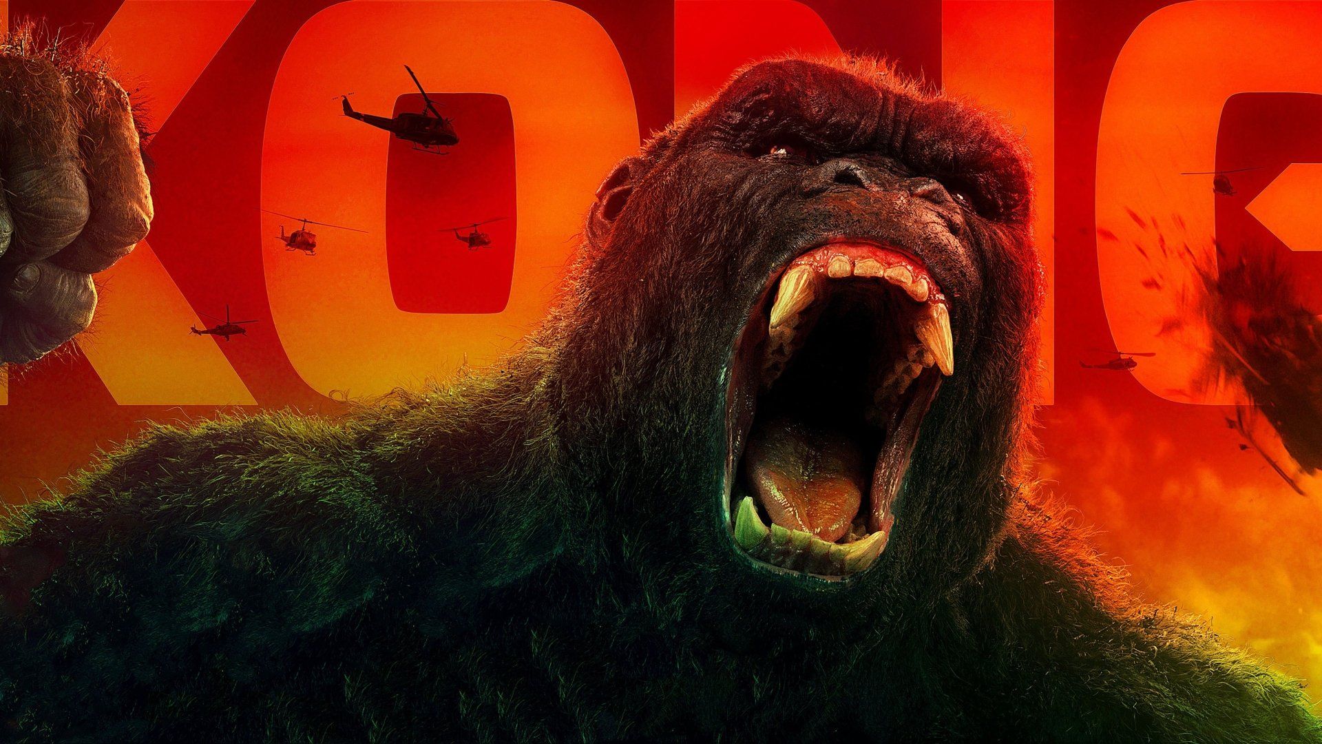 4K Ultra HD Kong: Skull Island Wallpaper and Background Image