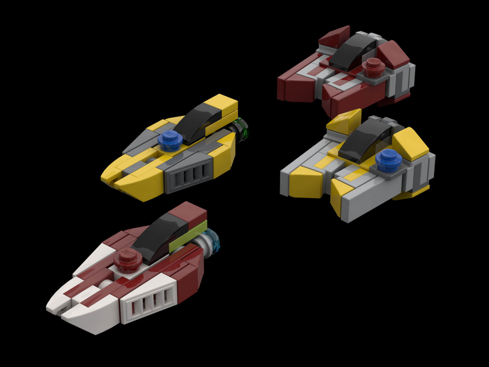 LEGO MOC Jedi Starfighter Bundle!-2 & Delta 7B by MasterBrickSeparator. Rebrickable with LEGO