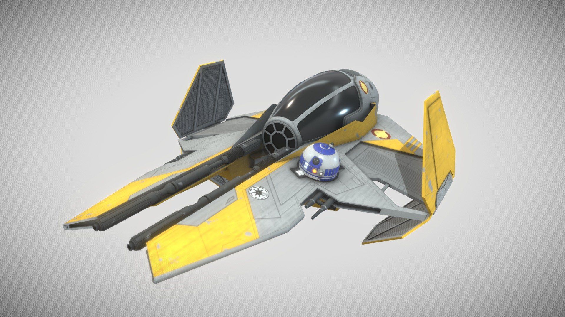 Anakin's Jedi Starfighter Wars model by Quiznos323 [27c14b5]