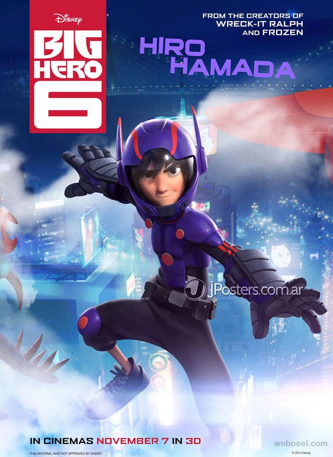Big Hero 6 Disney Animation Movie 3D Characters, Trailers, Wallpaper