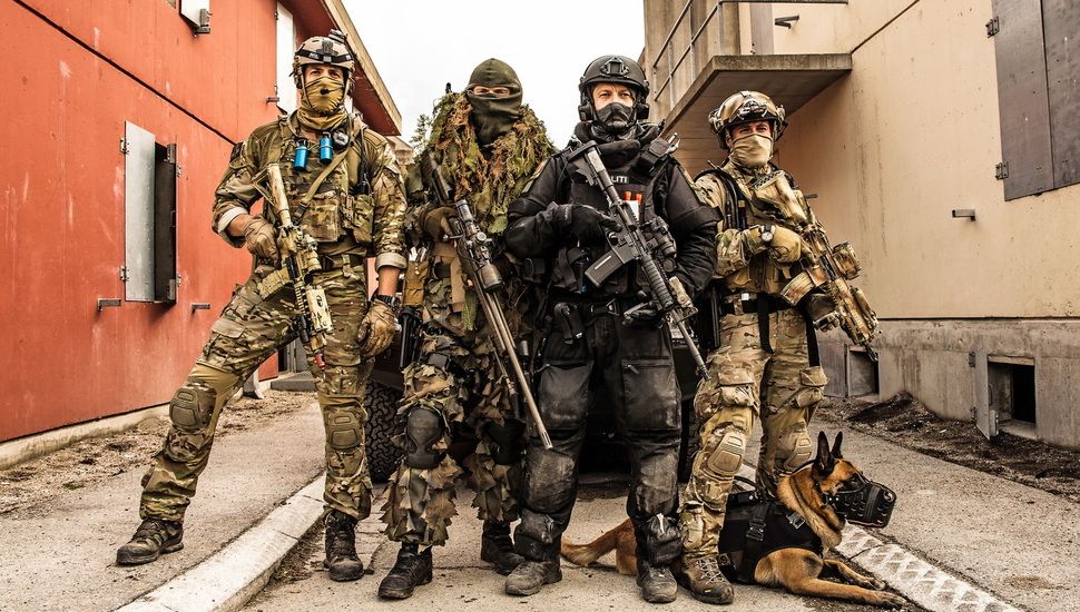 Norwegian Special Forces, Dog, Weapons Desktop Background Counter Terrorism Unit Delta