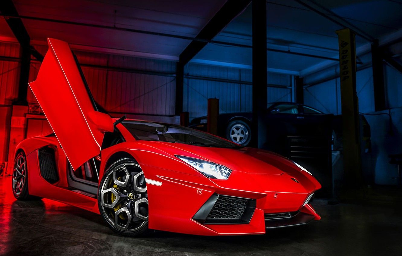 Wallpaper Red, Lamborghini, Boxing, Red, Lamborghini, LP700 4, Aventador, Lamborghini, Open Door, Lift, Lambo Doors, Kahn Design Image For Desktop, Section Lamborghini