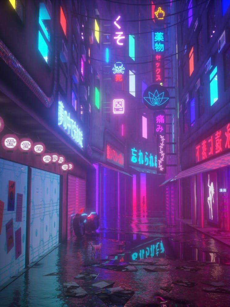 The 16 Most Beautiful Dystopian Landscapes On R CyberPunk. Vaporwave Wallpaper, Neon Wallpaper, Cyberpunk Aesthetic