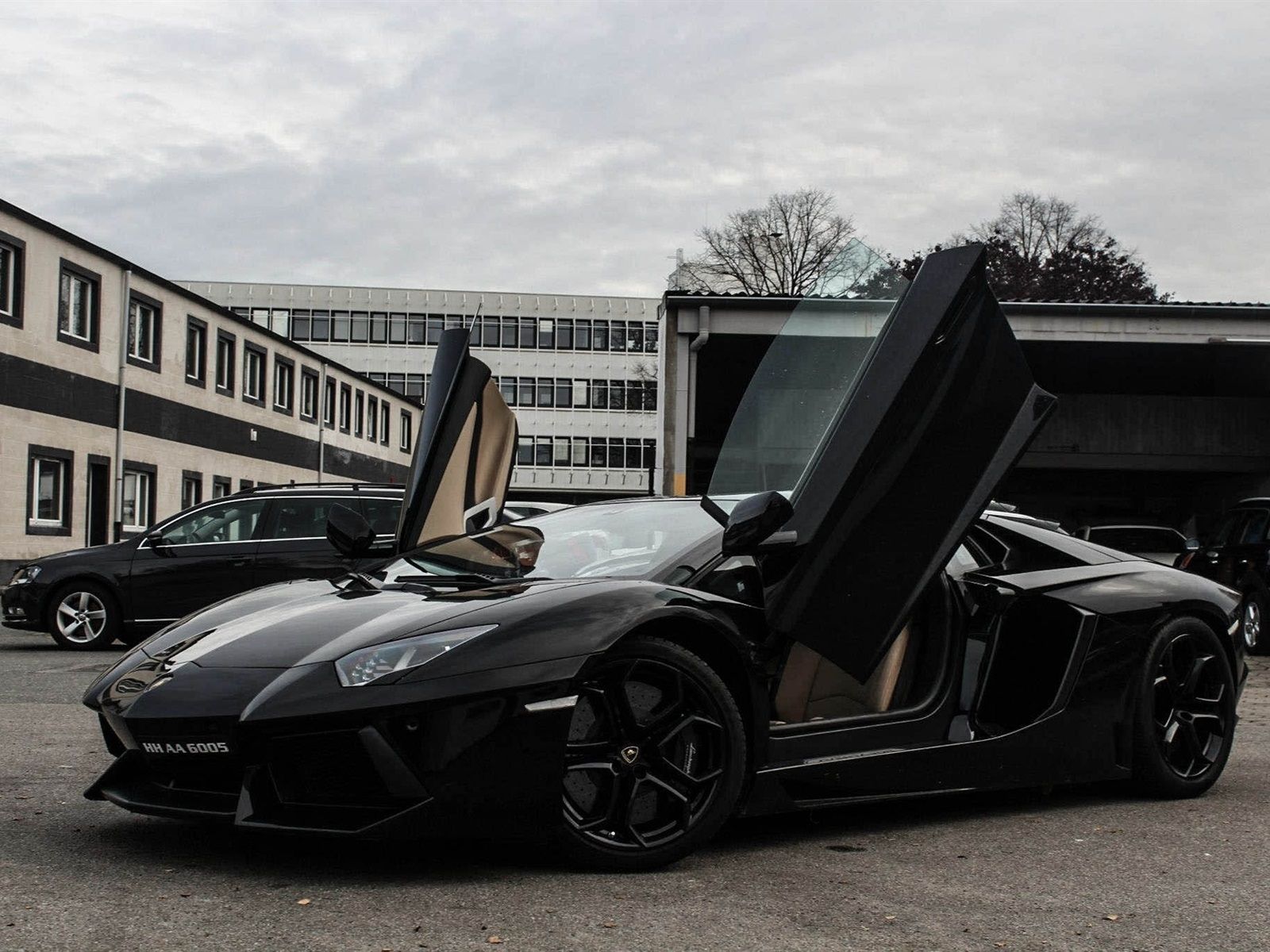 Wallpaper Lamborghini Aventador LP700 4 Black Supercar Side View 1920x1200 HD Picture, Image