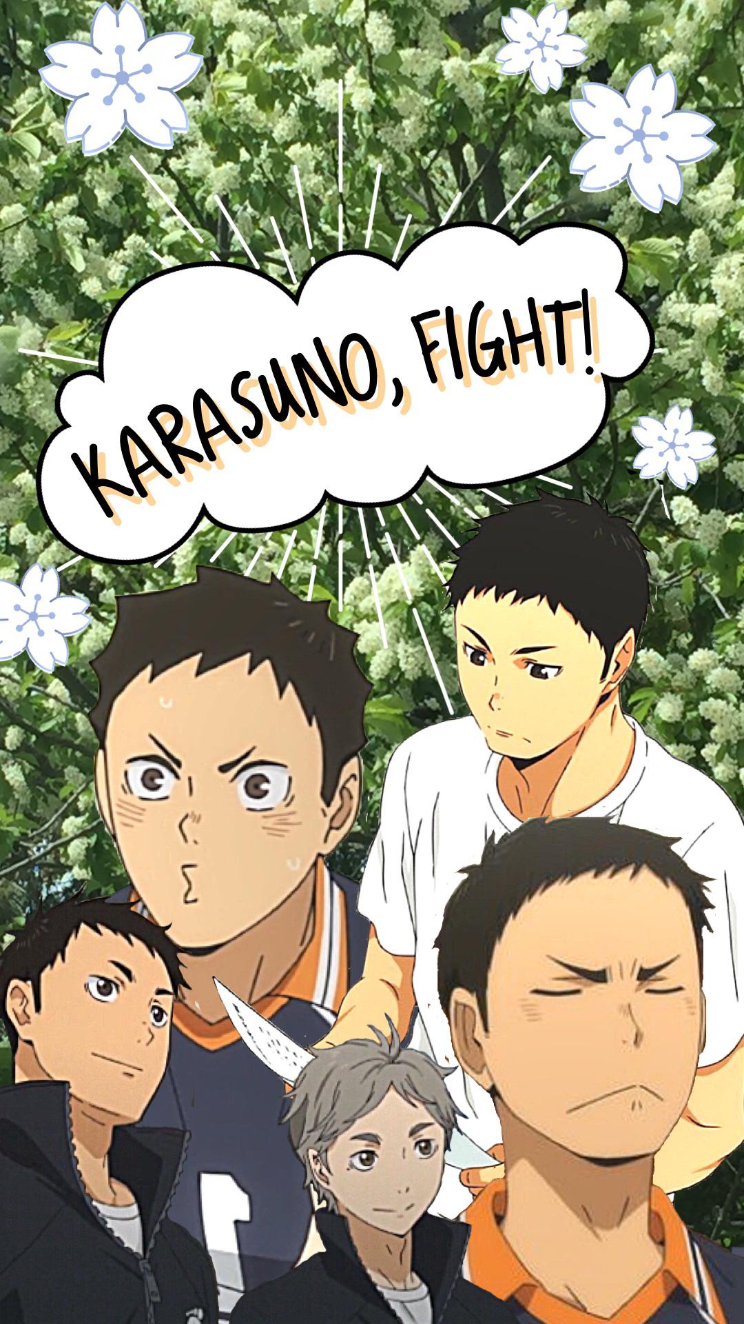 Was recommended to do Karasuno's dad for a wallpaper :)) so here's Daichi (feat. Sugamama) if you have any requests, please comment!