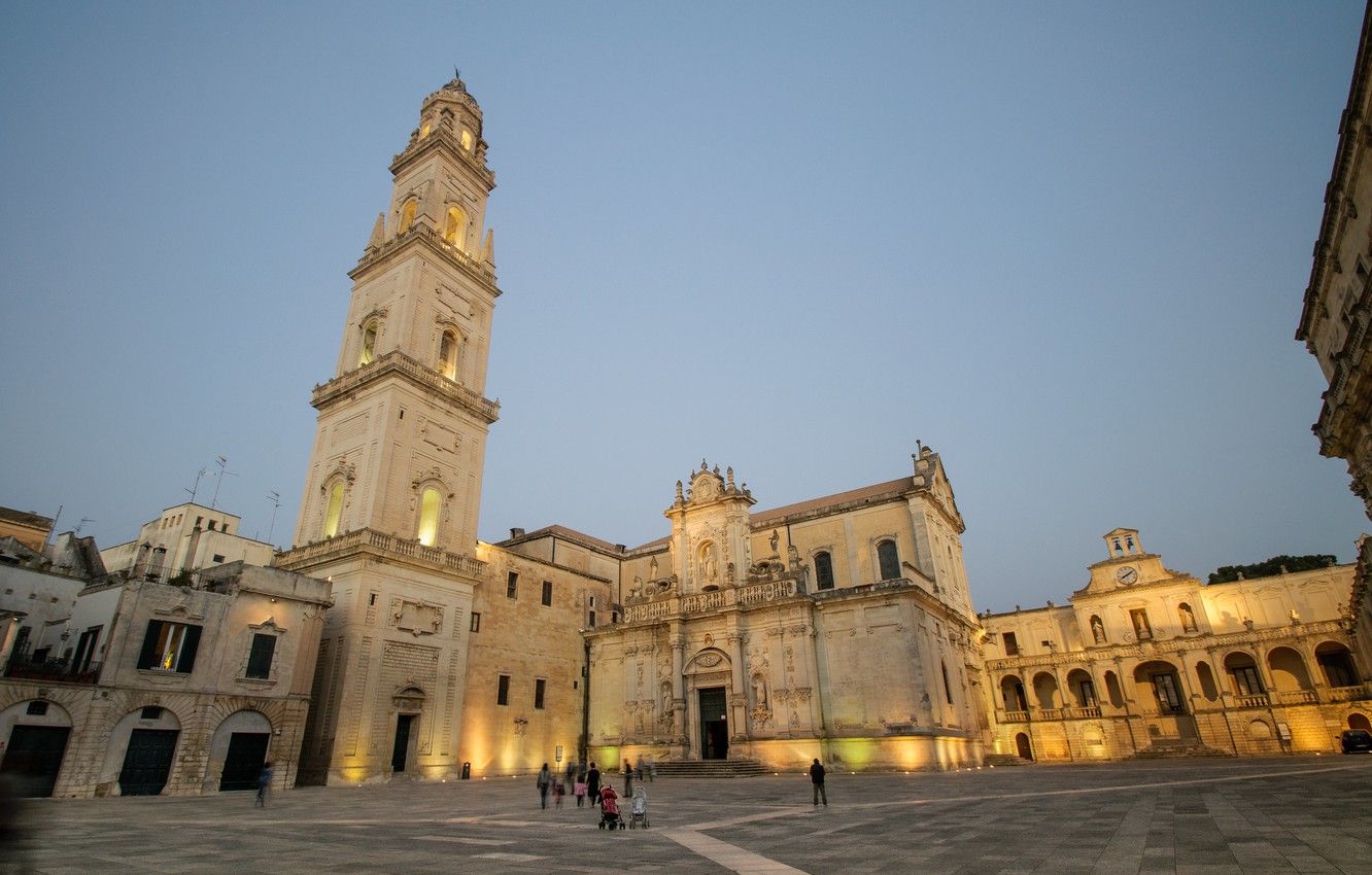Wallpaper Italy, Lecce, Piazza Duomo image for desktop, section город