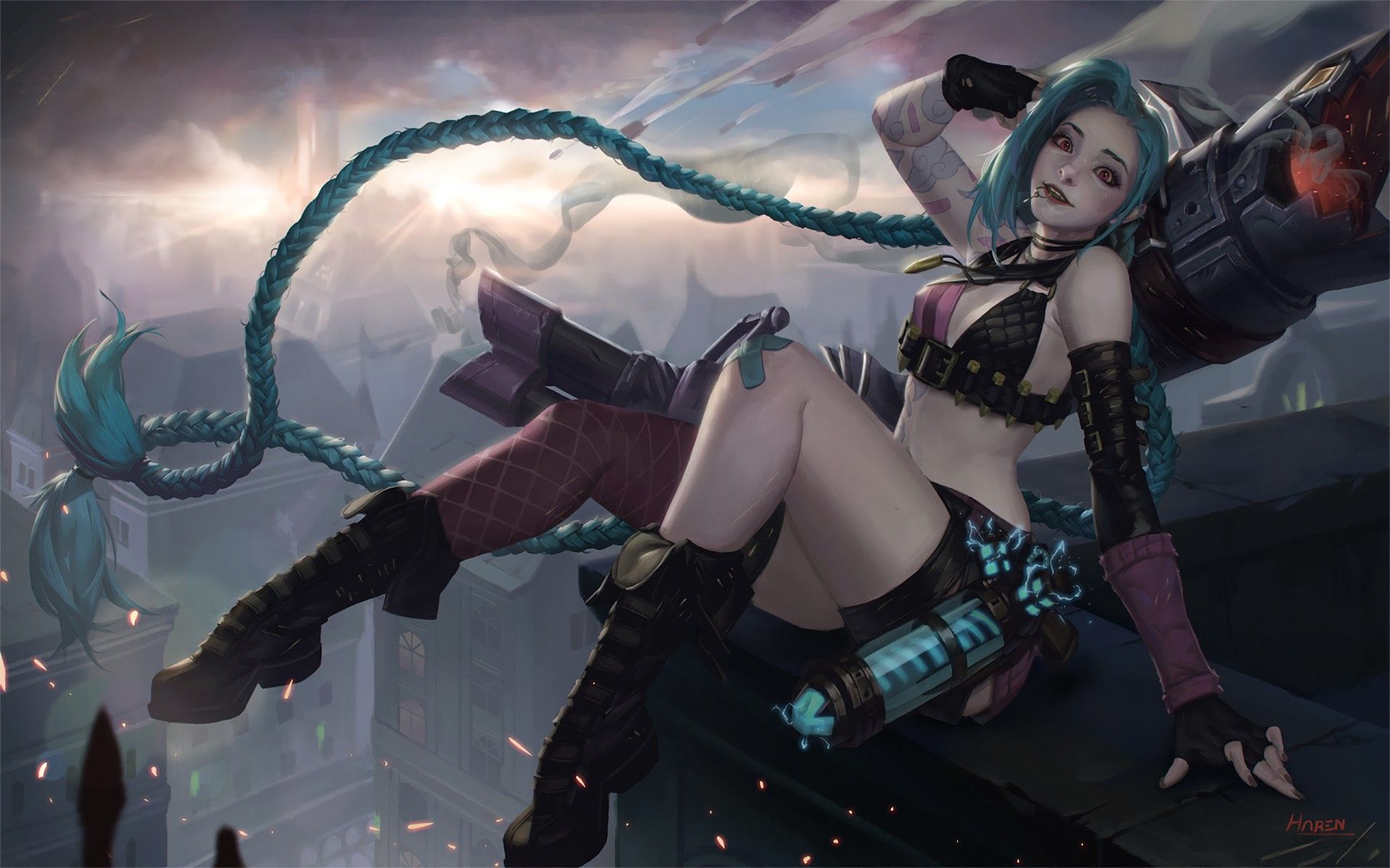 Jinx. Wallpaper & Fan Arts. League Of Legends