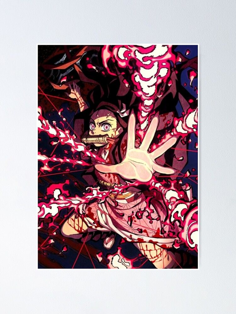 Nezuko Blood Demon Arts Demon Slayer Poster
