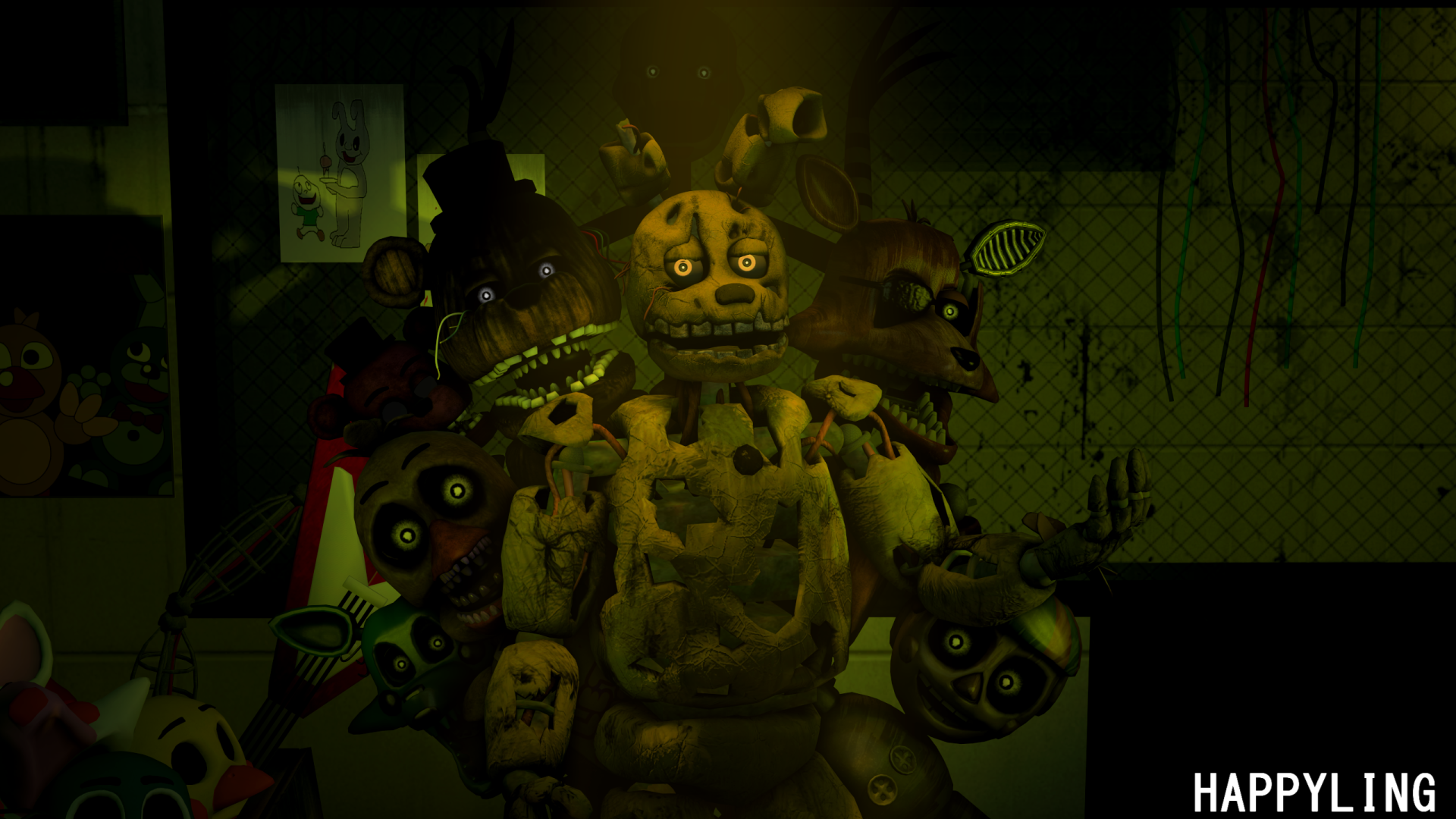 Phantom Chica (Five Nights at Freddy's) HD Wallpaper and Background Image