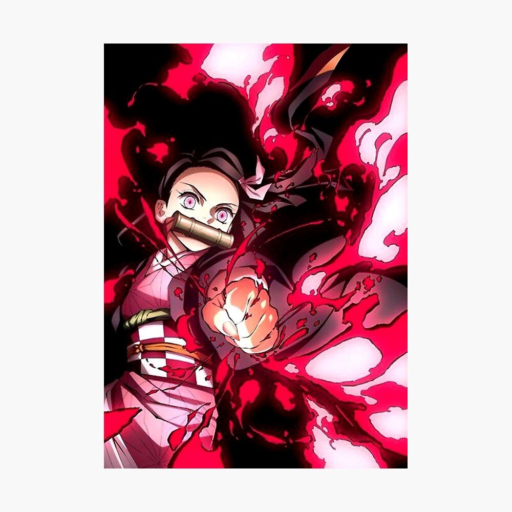 Poster « Nezuko Blood Demon Art Demon Slayer », par EspressioDesign