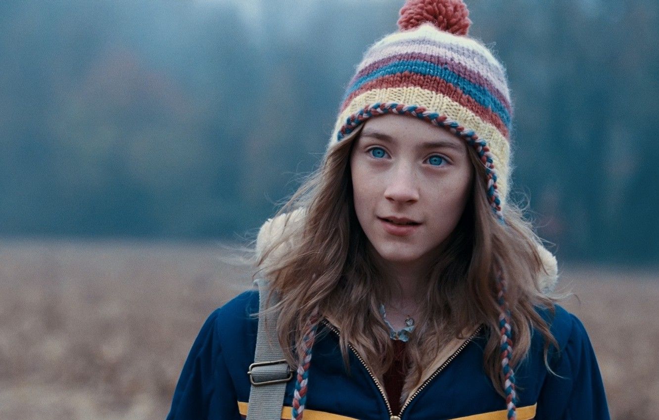 Wallpaper field, eyes, look, girl, hat, actress, Saoirse Ronan, Saoirse Ronan, The lovely bones, The Lovely Bones image for desktop, section фильмы