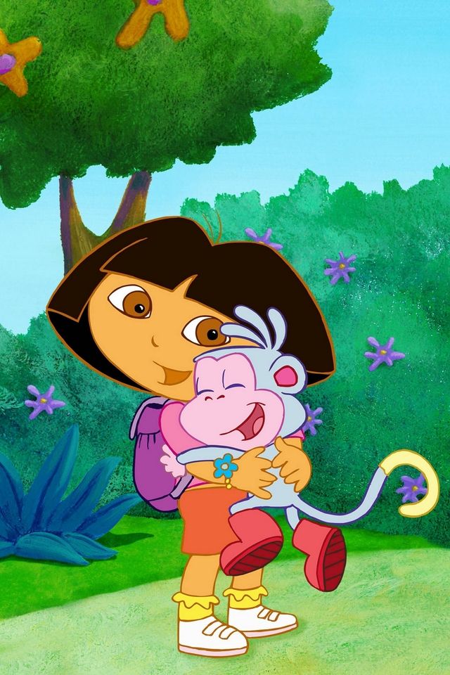 Monkey is Dora's best friend iPhone, iPod Touch, Android Wallpaper, Background, Themes