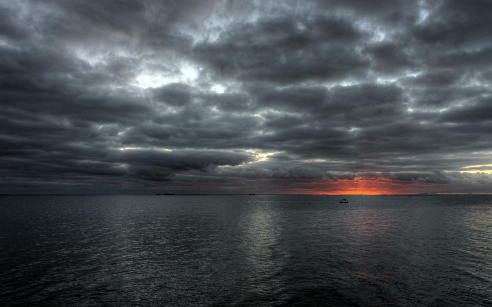 #gray, #clouds, #sea, #nature, #sky wallpaper. Mocah HD Wallpaper