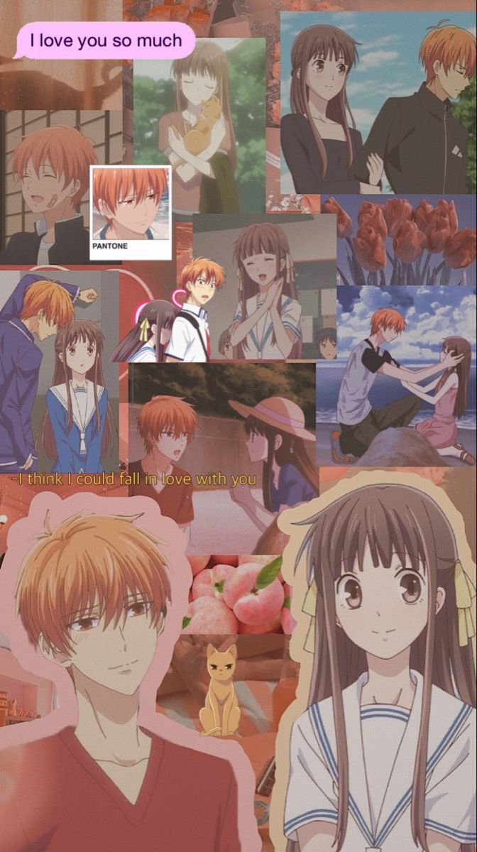 Tohru and Kyo fruits basket aesthetic wallpaper. Fruits basket anime, Fruits basket manga, Fruits basket kyo